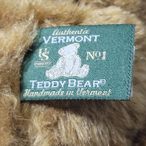 Vermont Teddy Bear 17 inch Plush Jointed Posable Brown Stuffed Animal Toy - Picture 4 of 5